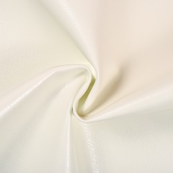 Ткань Дерматин (Кожзам) для мебели, цвет Белый (на отрез)  в 