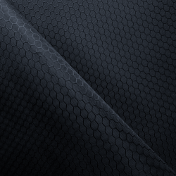 Ткань Оксфорд 300D PU Рип-Стоп СОТЫ, цвет Черный (на отрез)  в 