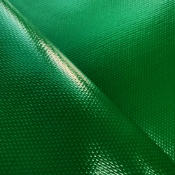 Ткань ПВХ 600 гр/м2 плотная, Зелёный (Ширина 150см), на отрез  в 