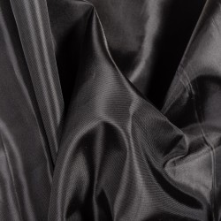 Ткань подкладочная Таффета 190Т, цвет Черный (на отрез)  в 