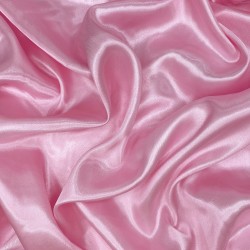 Ткань Атлас-сатин, цвет Розовый (на отрез)  в 