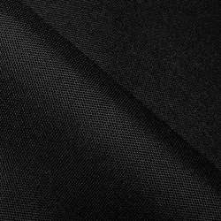 Прорезиненная ткань Оксфорд 600D ПВХ, Черный (на отрез)  в 